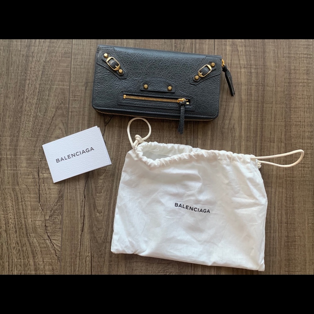 Balenciaga Zip Around Continental Wallet
